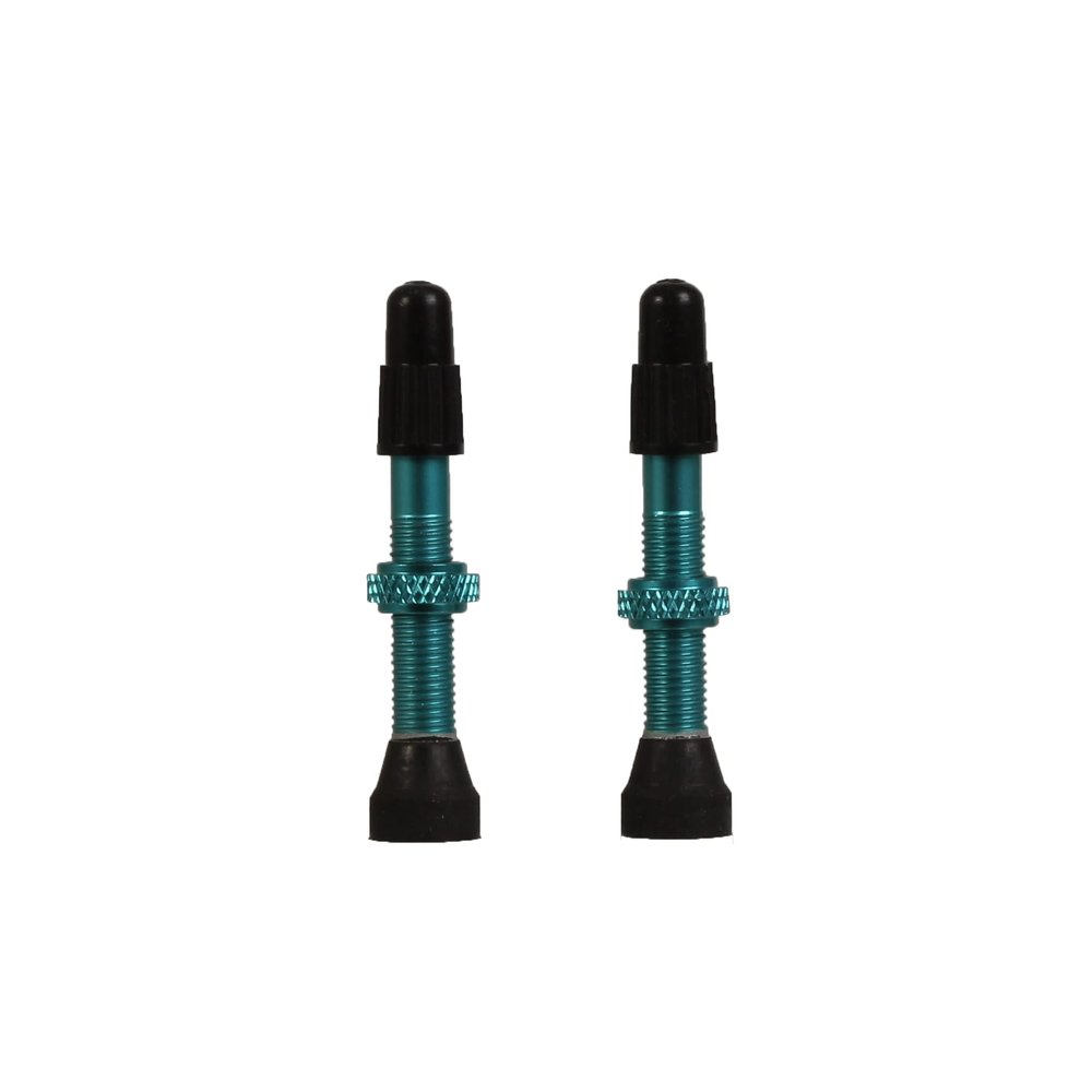 Industry Nine Tubeless Presta Valve Stem, 40mm (Pr) - Turquoise - TKVATUR