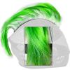 3T-SISTER Helmet Mohawk Hawk Cosplay Wig Helmet Accessory for Motorcycle Bicycle Ski Helmets Real Hair Decorations (Helmet not Included) (Blue) view 1