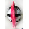 3T-SISTER Mohawk Hawk Cosplay Wig Helmet Accessory for Motorcycle, Bicycle, Ski Helmets - Real Hair Decorations (Blue) view 3