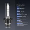 ELECTRONLUMEN D4S HID Xenon Headlight Bulbs 35W 6000K High Low Beam Replacement Headlamps - Cool White, Pack of 2 view 3