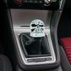 Temzzer Skull Resin Car Gear Shift Lever Handle Heavy Shiny Transmission Gear Shifter Knob for Most Manual Automotive Vehicles (Silver) view 3