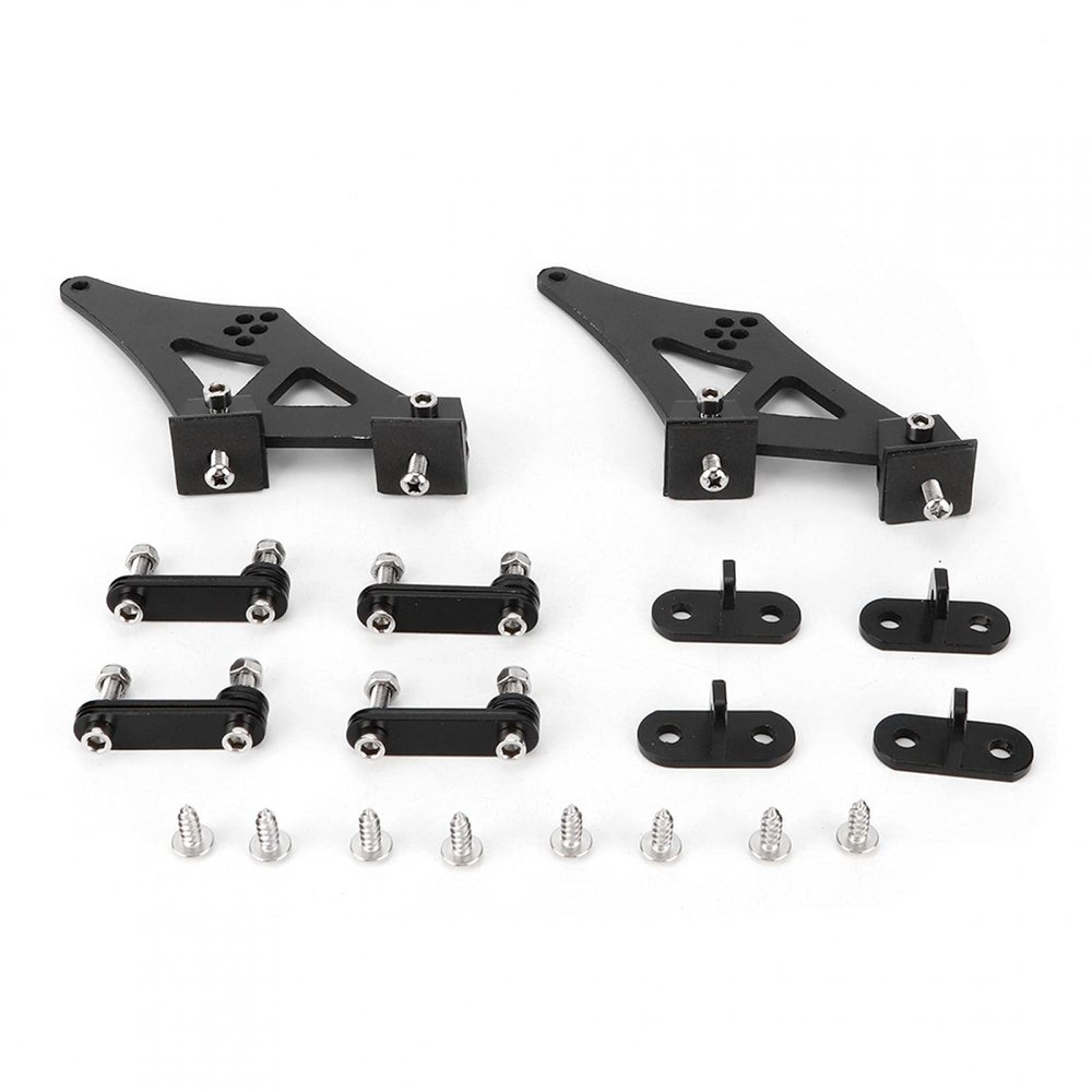 KIMISS Spoiler Mounting Brackets, 5" Universal Car CNC Aluminum Alloy Rear Wing Trunk Racing Tail Spoiler Legs Mount Brackets
