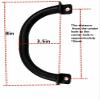 ZOROLE Golf Cart Grab Handle Set of 2 Compatible with for Club Car EZGO Yamaha Golf view 3