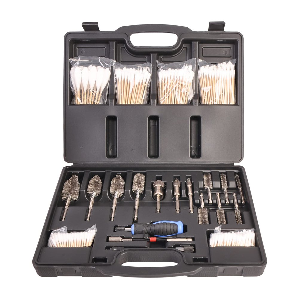 Professional Diesel Injector Seat Brush Master Cleaning Kit, Cylinder Heads Stainless Steel