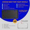 Silicone License Plate Frames - Black Front & Back License Plates Cover Bracket - Easy to Install Set of 2 License Plate Brackets with Screw Caps - Car & Truck Accessories for Teens, Men & Women view 3