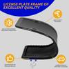 Silicone License Plate Frames - Black Front & Back License Plates Cover Bracket - Easy to Install Set of 2 License Plate Brackets with Screw Caps - Car & Truck Accessories for Teens, Men & Women view 4