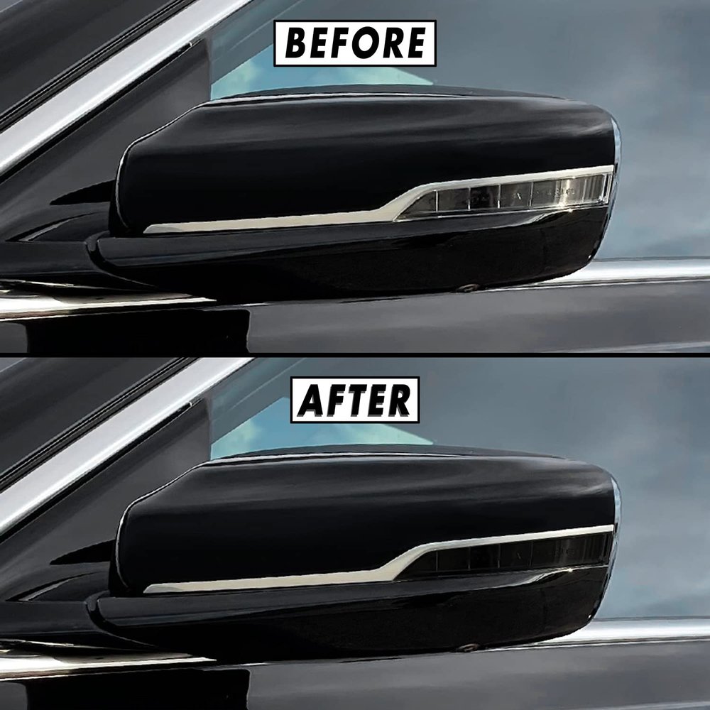 PreCut Vinyl Smoke Tint for 2020-2022 Cadillac CT5 Side Mirror (4. Mirror Signal, 20% Dark Smoke)