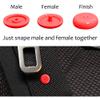 Xiedeai Hand Tools 5 Pcs Seat Belt Stop Buttons for Vehicle Anti Slip Practical Prevent Seatbelt Retainer Buckle from Sliding Down Seat Belt Stopper Clips No Welding Required view 3