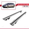 apline Compatible with Opel Astra J (P09) ST 2010-2015 Hook Model Car Roof Rack Cross Bar Grey Aluminium 2 Bars view 4
