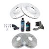 TRQ Front & Rear Brake Pad & RotorShoe & Drum Kit Semi-Metallic view 2