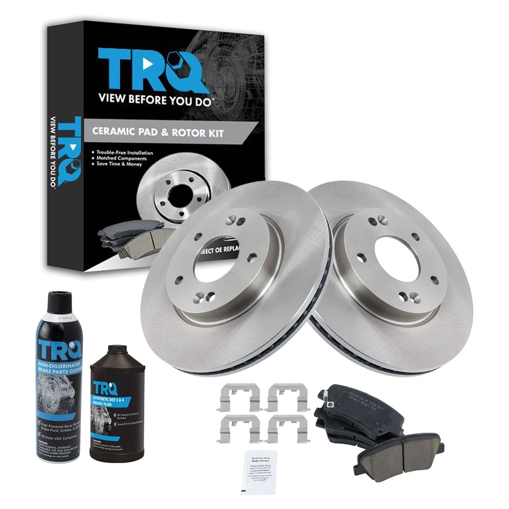 TRQ Front Brake Pad & Rotor Kit Ceramic