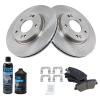 TRQ Front Brake Pad & Rotor Kit Ceramic view 2
