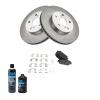 TRQ Front Brake Pad & Rotor Kit Semi-Metallic view 2