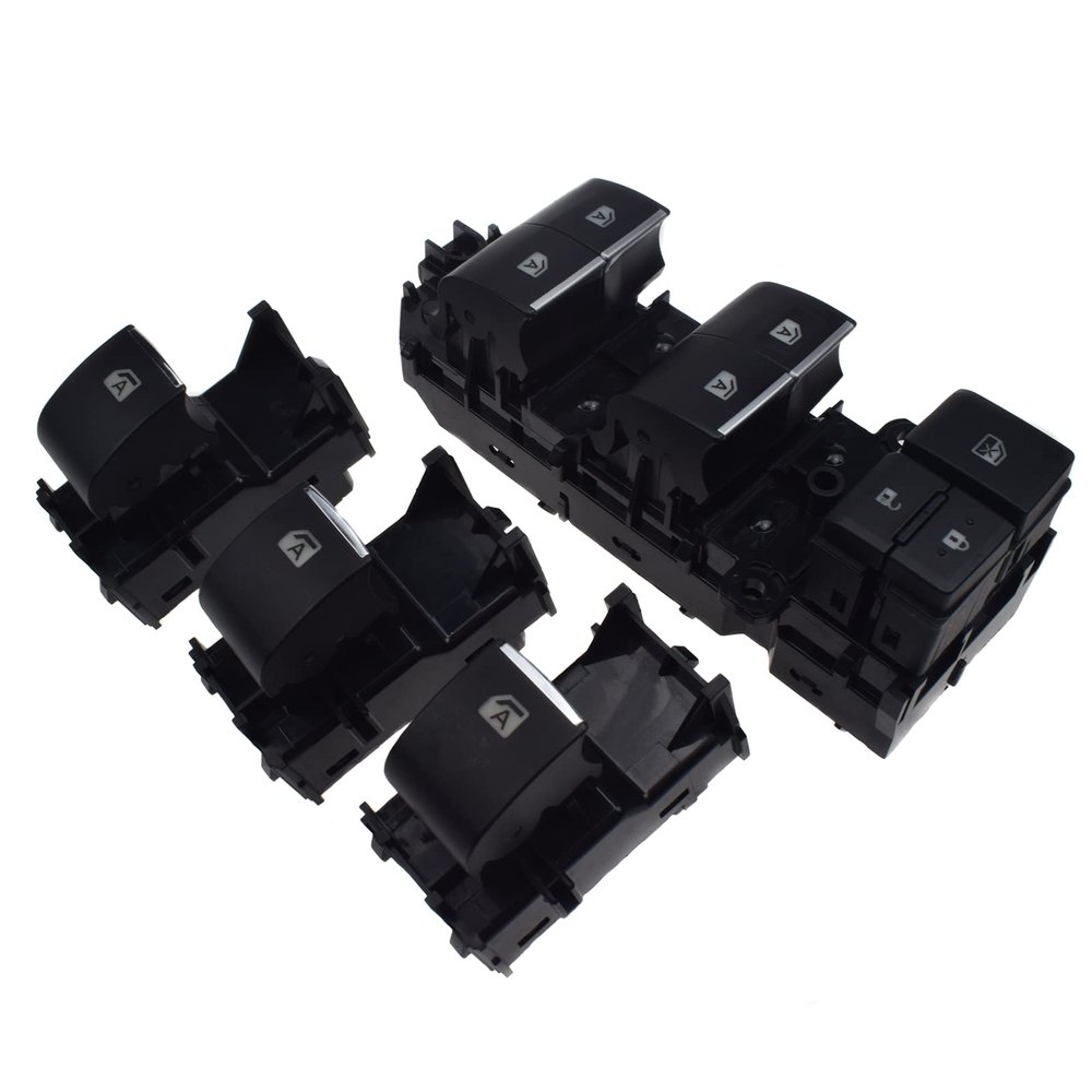 Kison Auto 4Pcs Power Window Switch Set Left & Right For 2018 2019 2020 Toyota Corolla C-HR RAV4 84040-06070,84040-33170,84040-10020