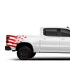 US Flag Bed Graphics Vinyl Decals Stickers kit Compatible with Chevrolet Silverado 1500 (Red) view 1