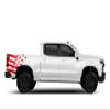 US Flag Bed Graphics Vinyl Decals Stickers kit Compatible with Chevrolet Silverado 1500 (Red) view 2