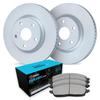 R1 Concepts Rear Brakes and Rotors| Automotive Replacement Brake Kits| Rear Ceramic Brake Pads and Rotors Kit| Fits 2014-2015 Mercedes-Benz CLA250 view 1
