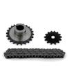 L-faster 23 Teeth Fixed Sprocket Wheel with 14 Teeth Motor Gear and 70 Links #420 Chain for Tricycle Bike 24mm Axle (23T-14T-70L) view 1