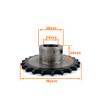 L-faster 23 Teeth Fixed Sprocket Wheel with 14 Teeth Motor Gear and 70 Links #420 Chain for Tricycle Bike 24mm Axle (23T-14T-70L) view 3