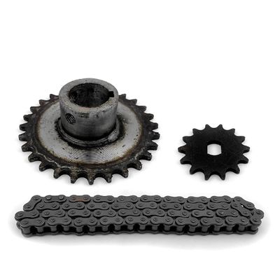 28 Teeth Fixed Chain Gear with 14 Teeth Motor Sprocket and 70 Links #420 Chain for Electric Trike Bike Axle 24mm 26mm 31mm (26mm)