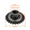 28 Teeth Fixed Chain Gear with 14 Teeth Motor Sprocket and 70 Links #420 Chain for Electric Trike Bike Axle 24mm 26mm 31mm (26mm) view 4