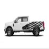 Bubbles Designs Ford F250 2017-2022 Side Doors US Flag Graphic Design Decals (Black, Glossy Vinyl) view 3