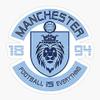 Pack of 2 3" Stickers - Man Vintage Manchester Retro Distressed City Fc Sticker Graphic - Die Cut Sticker, High Resolution Top Grade Vinyl view 1