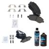 TRQ Brake Pads Ceramic Front & Rear view 2
