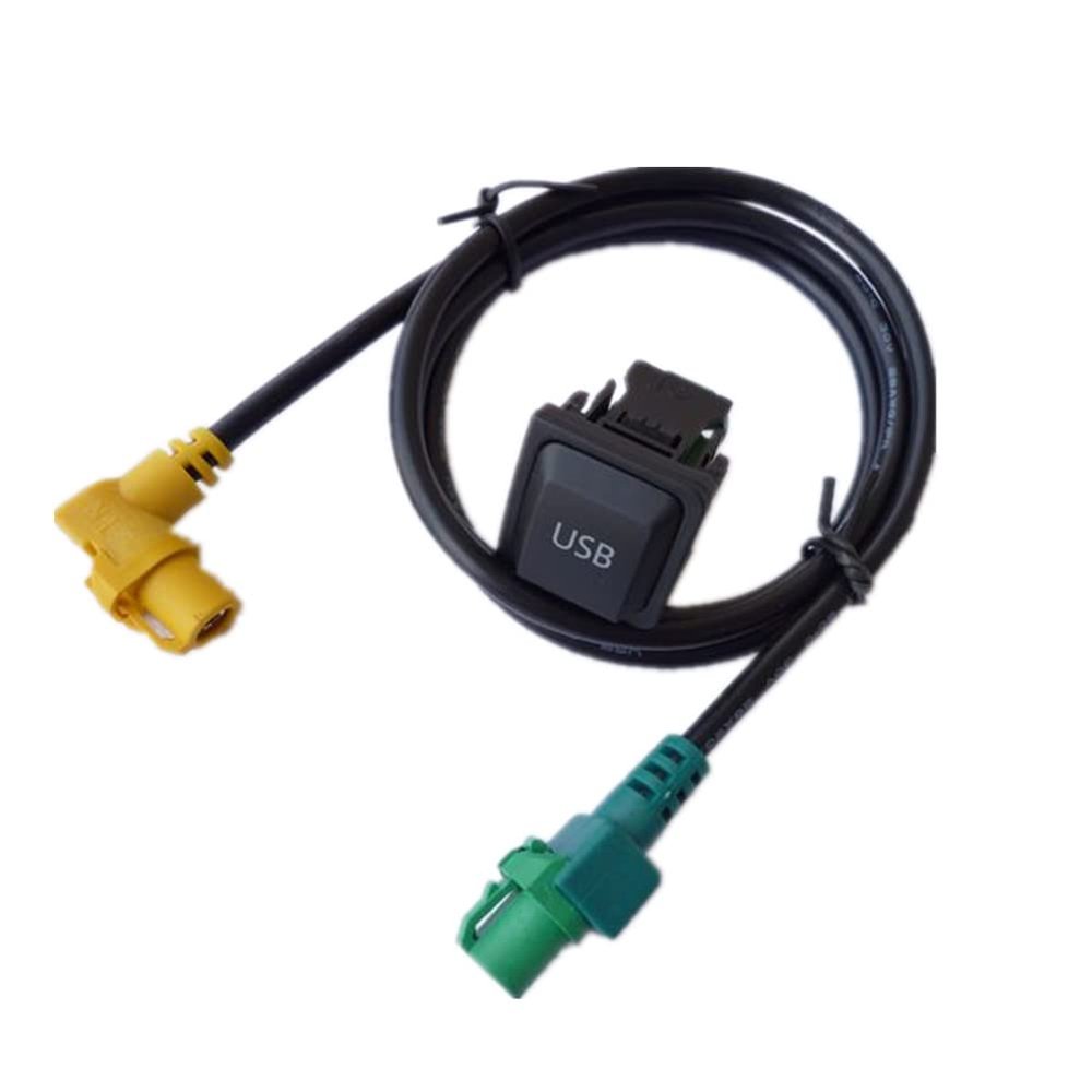 USB Car Switch Socket with Cable for RCD510 RCD310 for VW for Golf/for GTI/R MK5 MK6 for Jetta