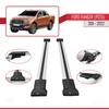 apline Compatible with Ford Ranger (P375) 2011-2022 Fly Model Car Roof Rack Cross Bar Grey Aluminium 2 Bars view 3