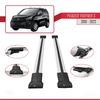 apline Compatible with Peugeot Partner 3 2019-2022 Fly Model Car Roof Rack Cross Bar Grey Aluminium 2 Bars view 3