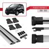 apline Compatible with Peugeot Partner 3 2019-2022 Fly Model Car Roof Rack Cross Bar Grey Aluminium 2 Bars view 4