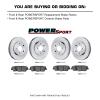 PowerSport Front Rear Brakes and Rotors Kit |Front Rear Brake Pads| Brake Rotors and Pads| Semi Metallic Brake Pads and Rotors |fits 2011-2014 Porsche Cayenne view 2