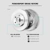 PowerSport Front Rear Brakes and Rotors Kit |Front Rear Brake Pads| Brake Rotors and Pads| Semi Metallic Brake Pads and Rotors |fits 2011-2014 Porsche Cayenne view 3