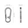 Tibitdeer Titanium Key Chain, Multifunctional Carabiner Keychain, Heavy Duty view 2