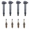 TRQ Ignition Coil & Spark Plug Kit Iridium 8 Piece view 3