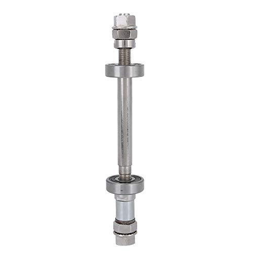 SUNGOOYUE Hub Axle, Metal Wheel Hub Axle Front Rear Solid Shaft Lever for Road Bike((Rear) Axle +6000 Bearing)