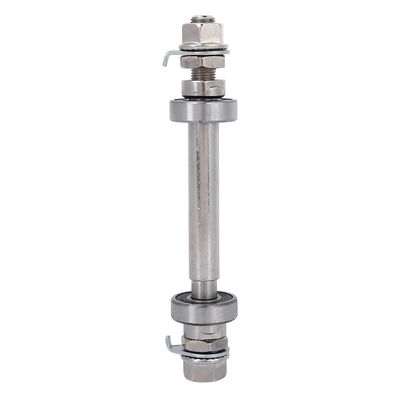 SUNGOOYUE Hub Axle, Metal Wheel Hub Axle Front Rear Solid Shaft Lever for Road Bike((Front) Axle + 6000 Bearing)
