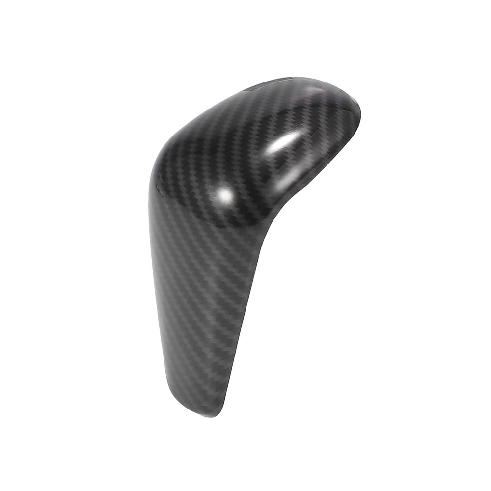 X AUTOHAUX Car Gear Shift Knob Cover Sticker ABS Carbon Fiber Pattern for Audi A7 S6 S7 RS7 A6 2016-2018 Black