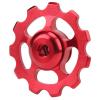 Mountain Bike Sprocket, Aluminum Alloy 11 Teeth Lightweight Durable Replacement Cog for Mountain Cyclists Commuters and Off-Road Riders(red) view 1