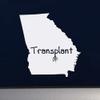 Dark Spark Decals Georgia Transplant State Home Shape 10 inch White Indoor Outdoor Vinyl Decal view 2