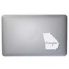 Dark Spark Decals Georgia Transplant State Home Shape 10 inch White Indoor Outdoor Vinyl Decal view 3