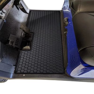 Matericuo Golf Cart Floor Liner Mat Custom Fit for 2 and 2+2 Club Car Models Precedent 2004-UP/Onward & Tempo (2017-UP)/Villager & V4L (2019-UP/Bintelli - Only Meet 6 ASTM Standards Black