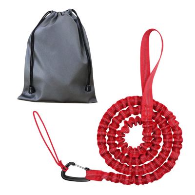 ZYLLZY Bicycle Tow Rope Belt Strap,Bike Tow Rope Bungee Mountain Bike Parent-Child Pull Reflective Traction Portable Outdoor Bicycle Towing Strap with Frame Bag(Up to 500 lbs/225 kg)