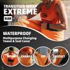 Orange Mud Transition Wrap Extreme Waterproof Car Seat Cover & Changing Towel Sweat-Proof, Secure Wrap for Athletes, Runners, Cyclists, Triathletes Black view 2