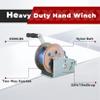 findmall Heavy Duty Hand Winch 3500lbs Hand Crank Strap Gear with 10m (32ft) Strap Manual Operated Two-Way Ratchet Boat Trailer Marine view 4