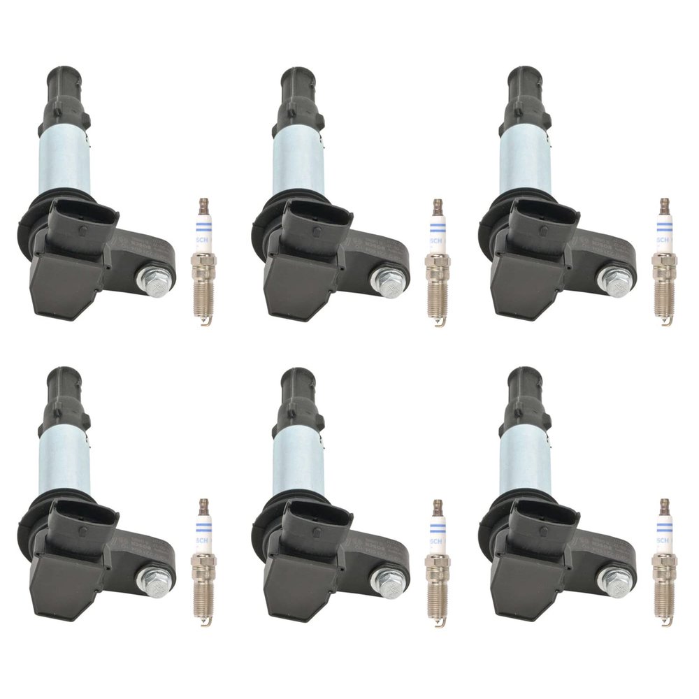 Newparts Premium 6 Ignition Coils & 6 Platinum Spark Plugs Kit For Cadillac CTS 2.8 V6 RWD