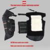 HGTRH Winter Waterproof Motorcycle Knee Pads, Protective Knee Pads Warm Cycling Leather Knee Brace with Adjustable Elastic Band and Reflective Strip, Windproof Leg Gaiter Warm Leggings Covers view 4