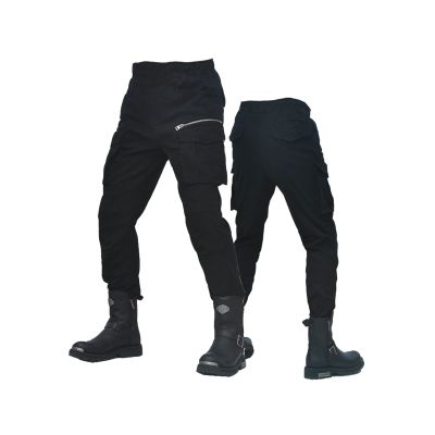 Four Seasons Motorcycle Riding Pants Motorcycle Pants Mens with Armor Thickened Fabric, Wear-Resistant Wind and Breathable (Color : Black A, Size : XX-Large)