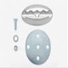 Q'Straint Omni Oval L-Track Floor Pocket | Q5-7571-A view 3